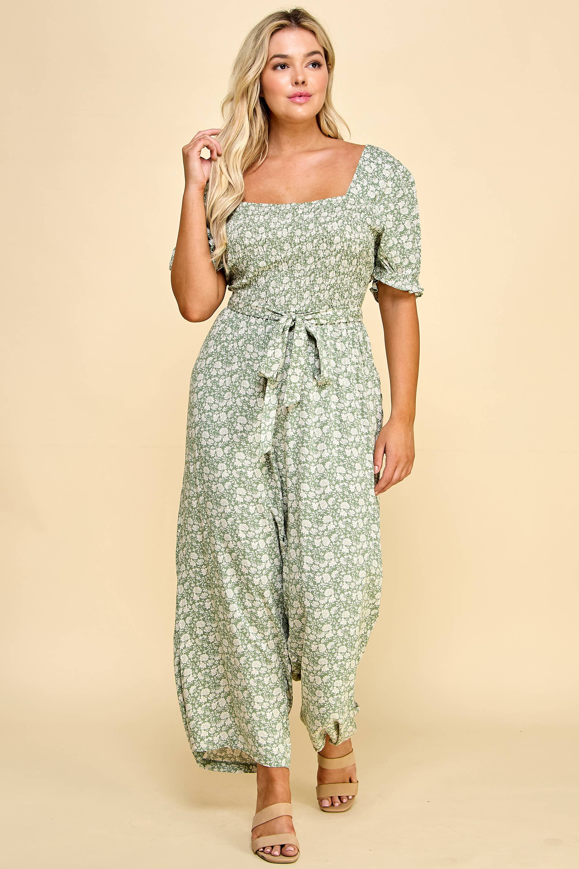 PLUS SIZE - Gaucho Jumpsuit