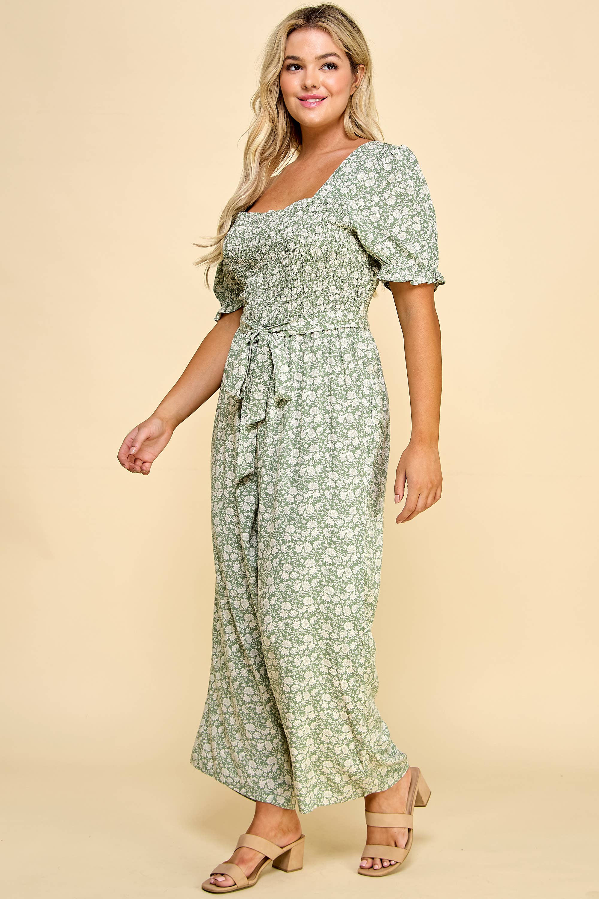 PLUS SIZE - Gaucho Jumpsuit