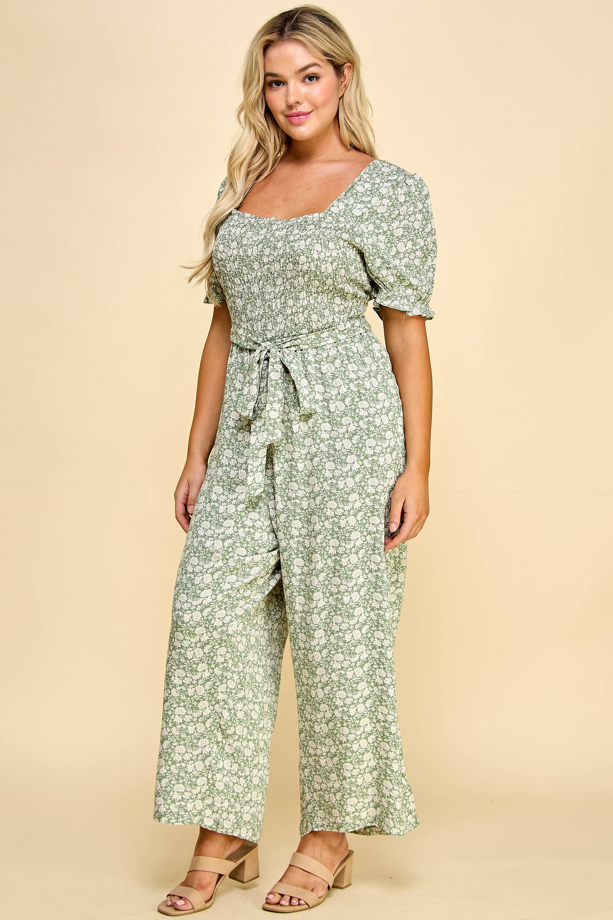 PLUS SIZE - Gaucho Jumpsuit